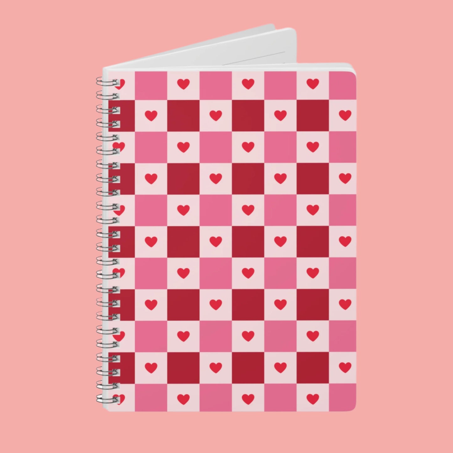 Heart Checkerboard A5 Notebook