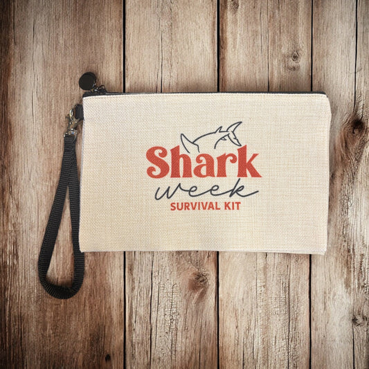 Shark Week Zip-Up Pouch